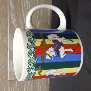 Christmas rocking horses coffee or tea mug